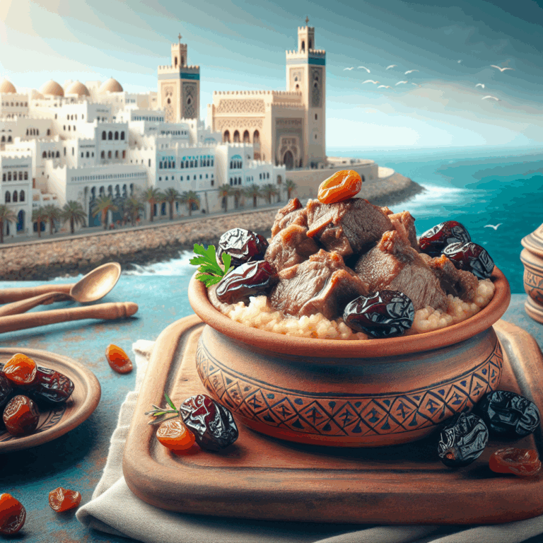 Degustar un tajine de cordero con ciruelas en Ceuta